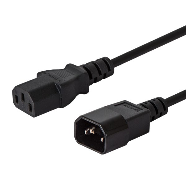 Kabel SAVIO CL-99 za napajanje crna 1,2 m C14 spojnica C13 spojnica-0