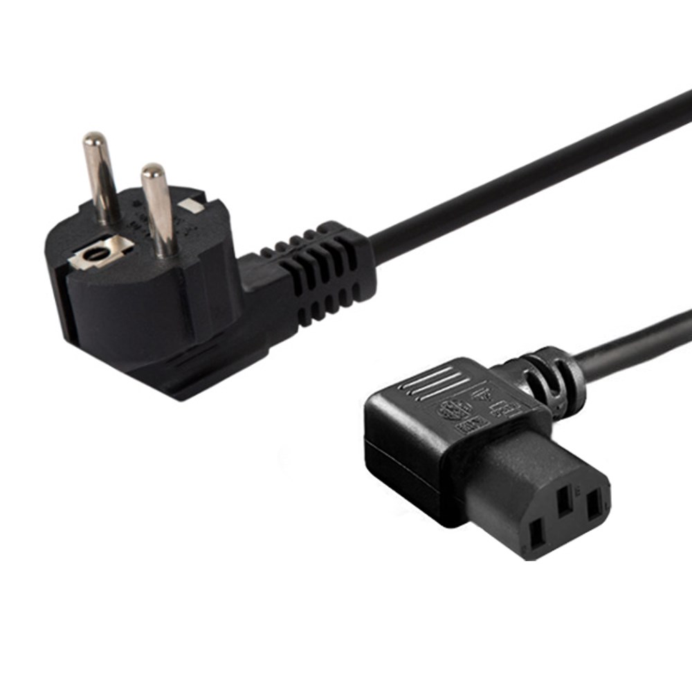 Napajanja kabel SAVIO CL-115 Schuko (M) kut-IEC C13 (1,2 m)-0