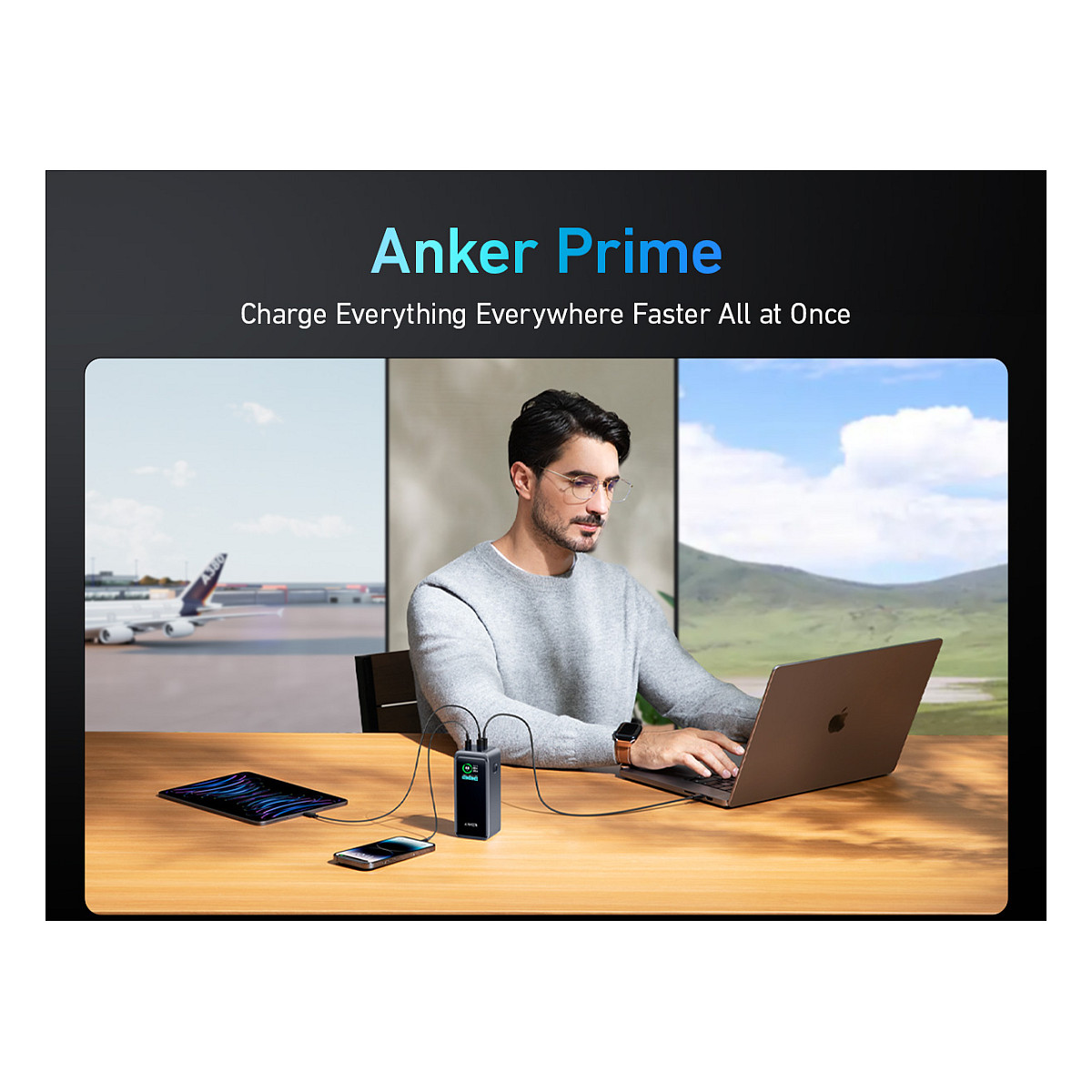Prijenosna baterija ANKER Prime (20000 mAh) crna 200W-23