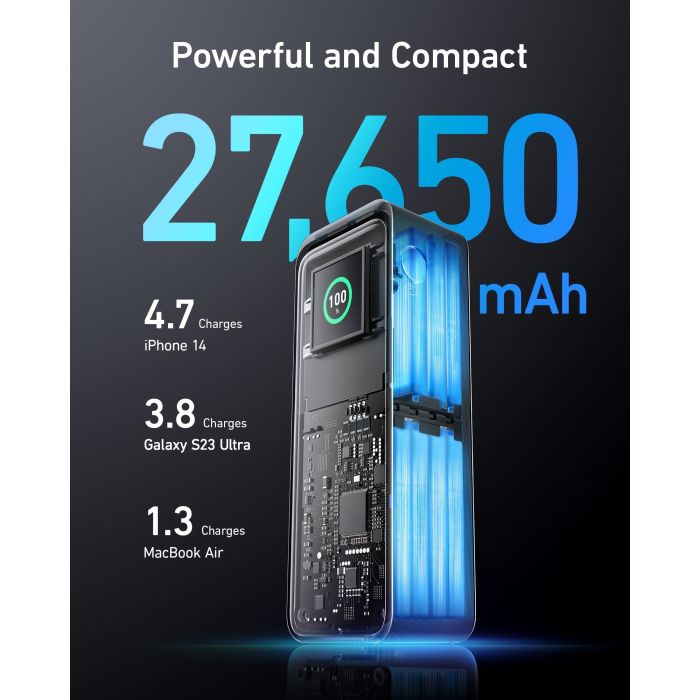 Prijenosna baterija ANKER 737 Prime 250W PD 27650 mAh crna-2