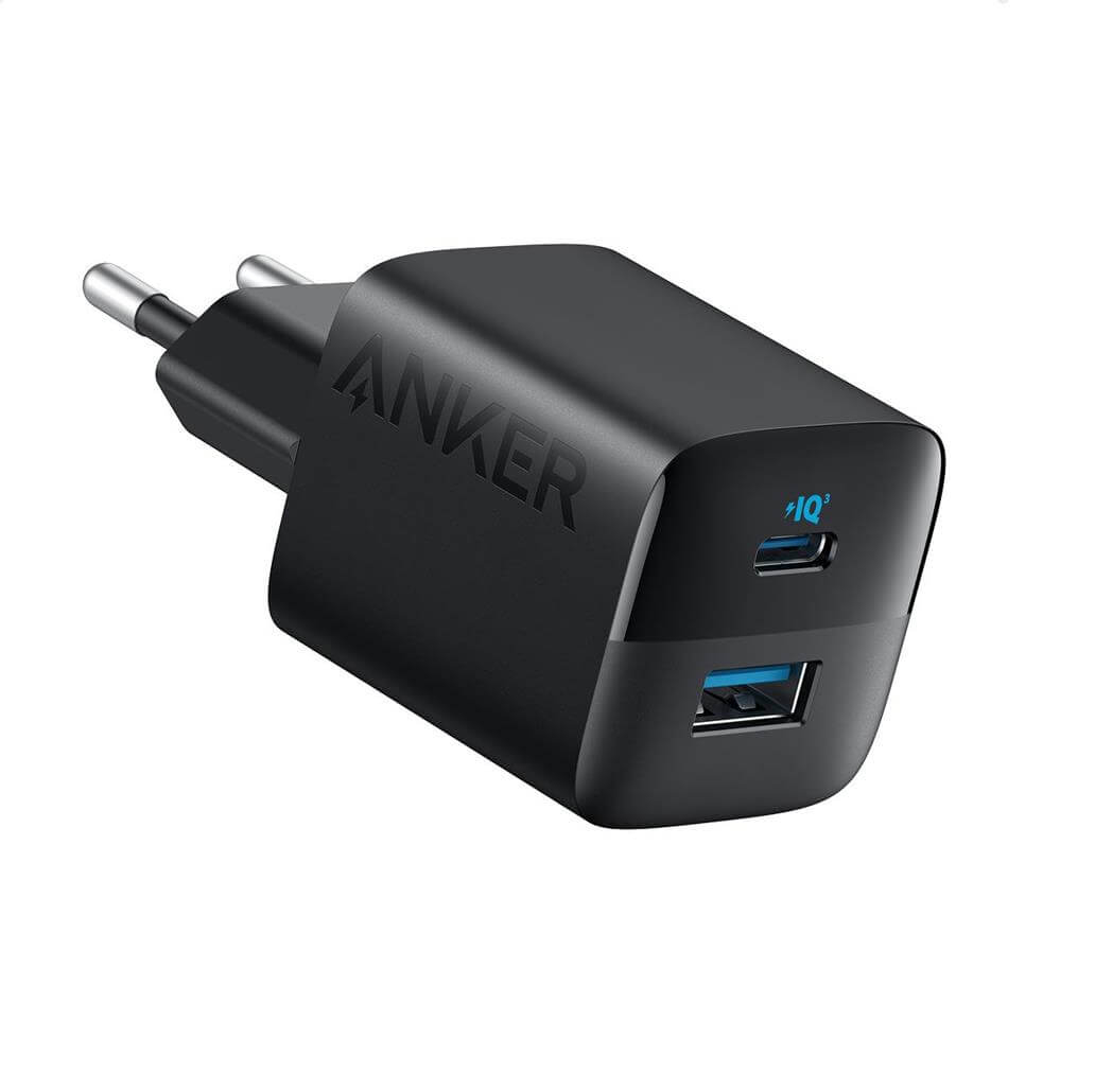 Adapter ANKER 323, 33W, 1xUSB-C, 1xUSB-A, PowerIQ 3.0, crni-0