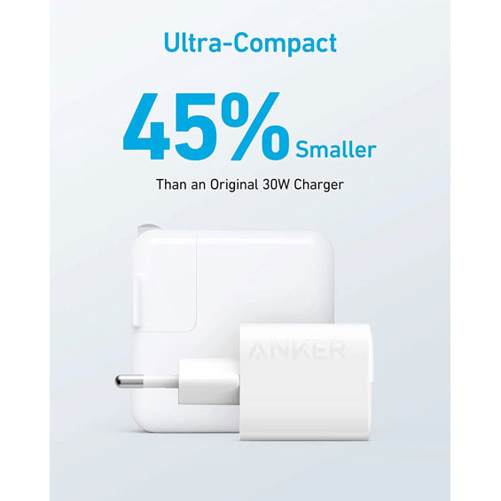 Adapter ANKER 323, 33W, 1xUSB-C, 1xUSB-A, PowerIQ 3.0, bijeli-12