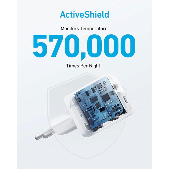 Adapter ANKER 323, 33W, 1xUSB-C, 1xUSB-A, PowerIQ 3.0, bijeli-13