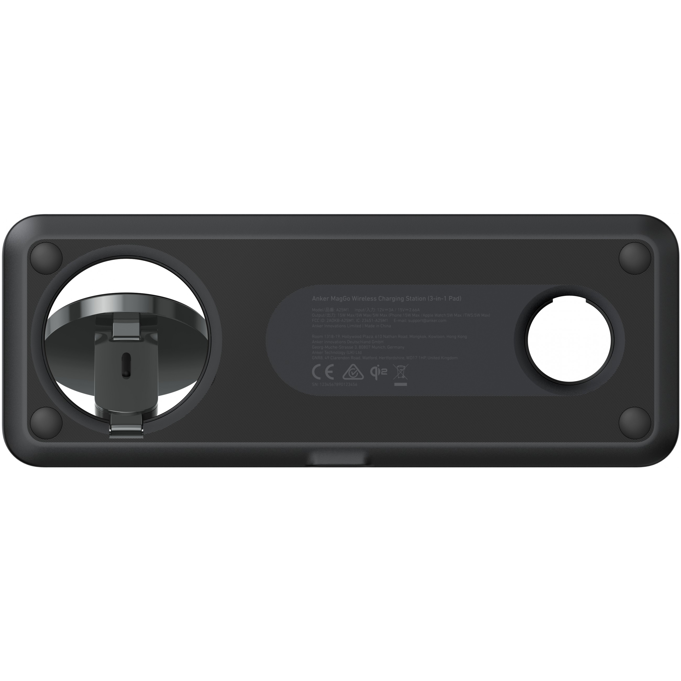 Bežična stanica za punjenje ANKER MagGo 3-in-1 Pad 15W Qi2 Black, B25M1311-7