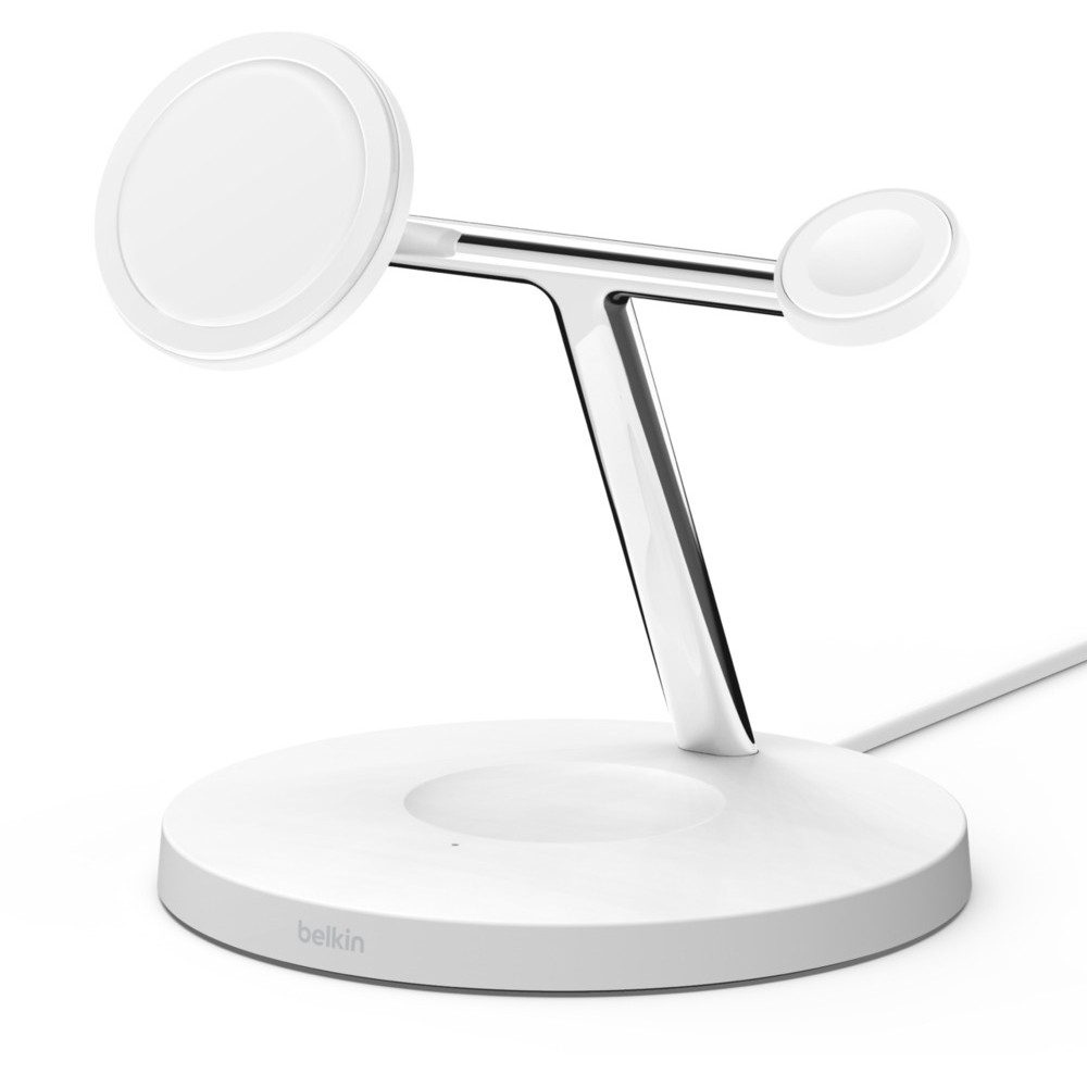 Belkin BOOST CHARGE PRO MagSafe 3-u-1 stalak za punjenje (brzo punjenje sata, s PSU, bijeli)-12