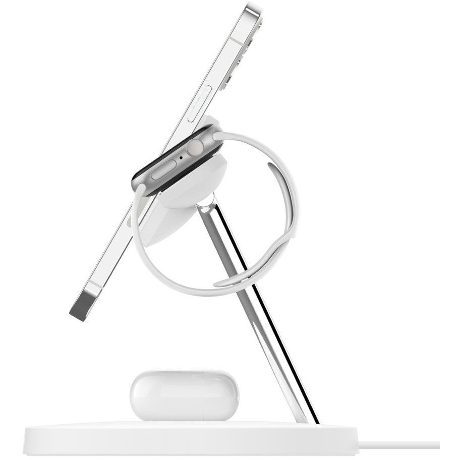 Belkin BOOST CHARGE PRO MagSafe 3-u-1 stalak za punjenje (brzo punjenje sata, s PSU, bijeli)-15