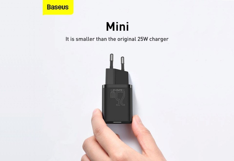 Adapter BASEUS TZCCSUP-L01, super charger + kabel Type-C na Type-C-3