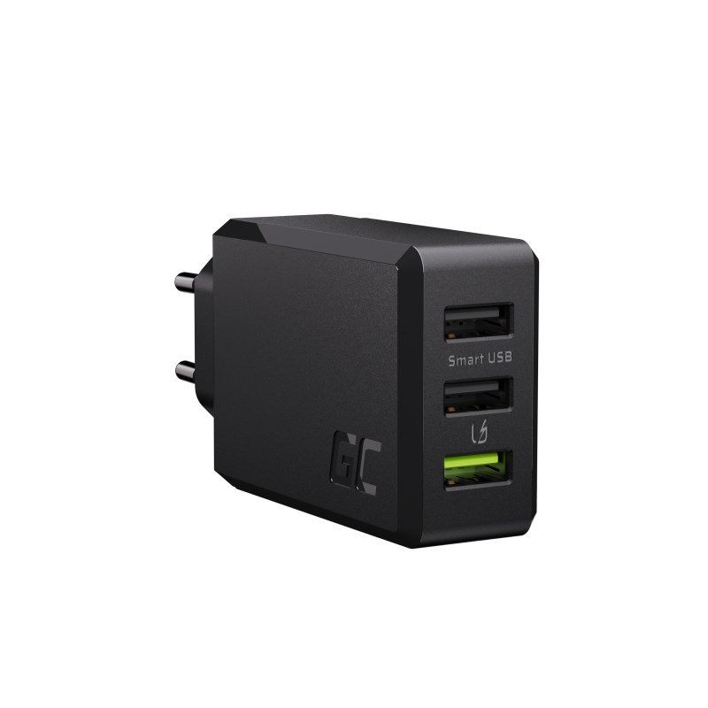 Punjač za mobilne uređaje GREEN CELL CHARGC03 (Crni, Unutarnji)-0