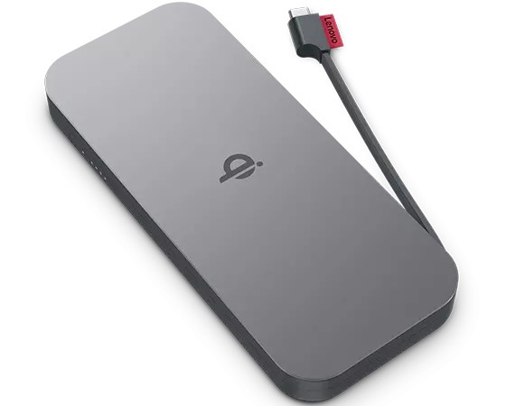 Prijenosna baterija LENOVO Go Wireless Power Bank (10000 mAh, 30 W, Qi 15 W, USB-C)-2