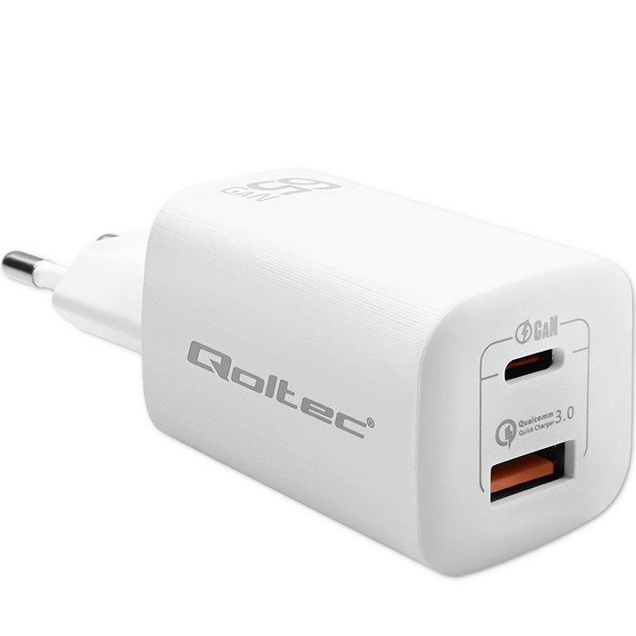 Punjač QOLTEC 50765 za mobilne uređaje, prijenosne konzole, power bank, pametne telefone, pametne satove, tablete bijeli-0