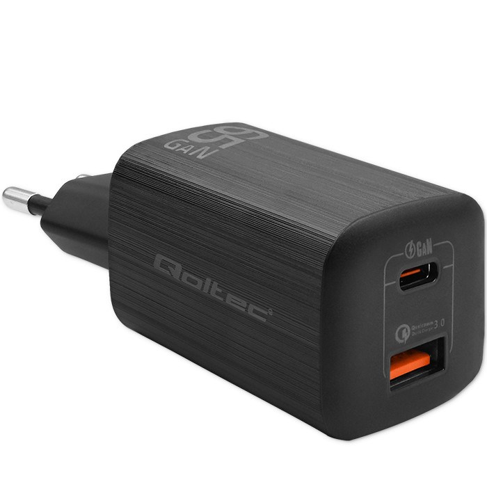 Punjač QOLTEC 50766 za mobilne uređaje, prijenosne konzole, power bank, pametne telefone, pametne satove, tablete crna boja-0