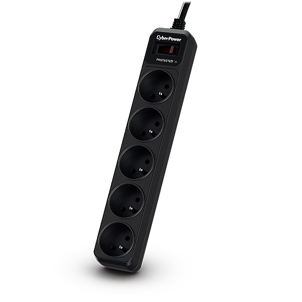 Zaštita od prenapona CYBERPOWER Tracer III B0520SC0-FR crna 5 AC utičnica 200 - 250 V 1.8 m-0