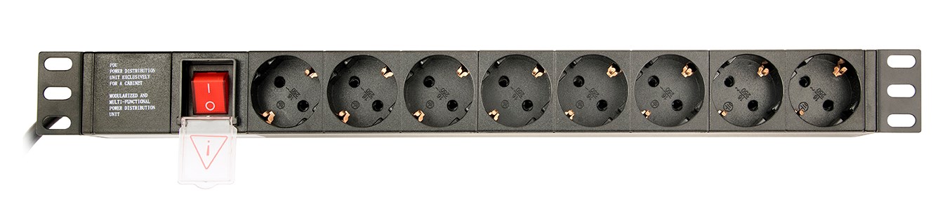 Jedinica za distribuciju napajanja GEMBIRD EG-PDU-014-C14 (8 AC utičnica, 1U) crna-5