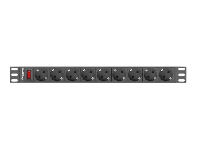 LANBERG RACK POWER STRIP 19" PDU 1U 9X SHUKO-1