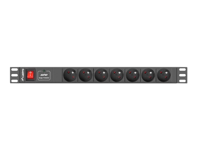 Traka za napajanje LANBERG PDU (1U, 10A, 7X 230V, 2m)-1
