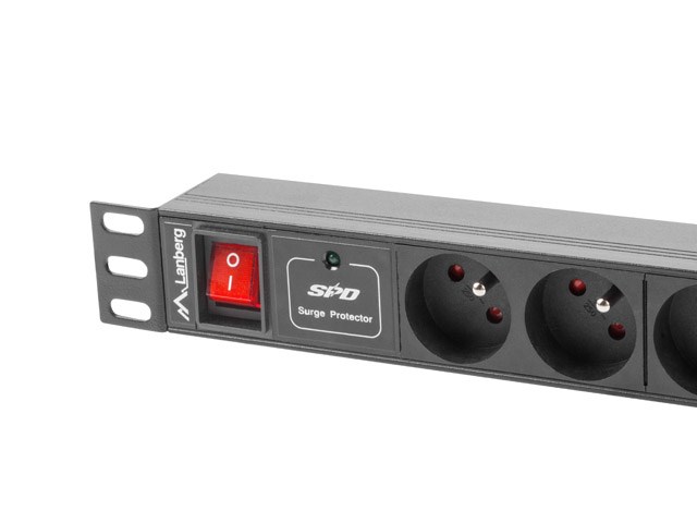 Traka za napajanje LANBERG PDU (1U, 10A, 7X 230V, 2m)-3