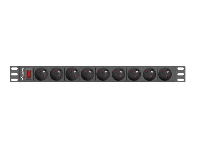 Traka za napajanje LANBERG PDU RACK 19" (1U, 16A, 9X 230V PL)-2