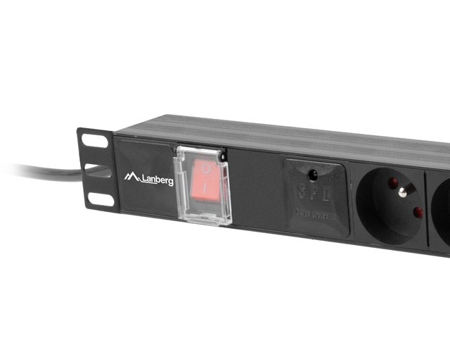 Traka za napajanje LANBERG PDU RACK 19" (1U, 16A, 6X 230V PL, 2m)-3