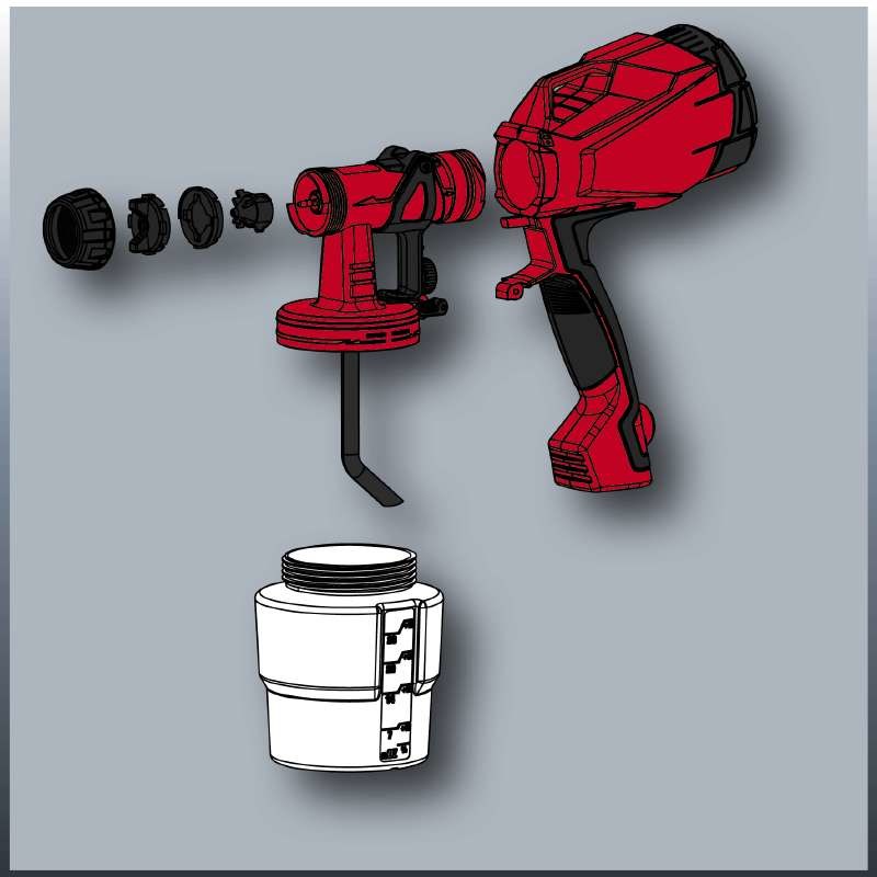 Paint Spray Gun Einhell TC-SY 500 P 1 L-6