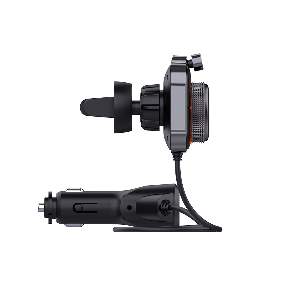 Savio FM odašiljač, Bluetooth 5.0, QC/PD 3.0 punjač, ​​ENC, Aux Out, Micro SD, TR-14 crna-4