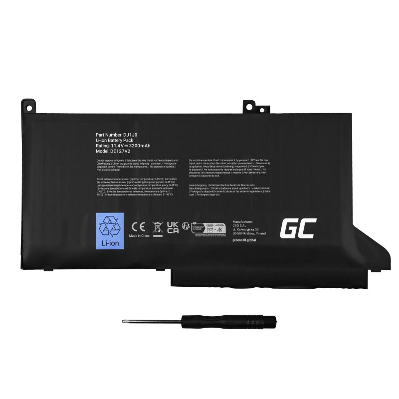 Baterija za prijenosno računalo Dell GREEN CELL DE127V2 (11,4 V, 2700 mAh)-2