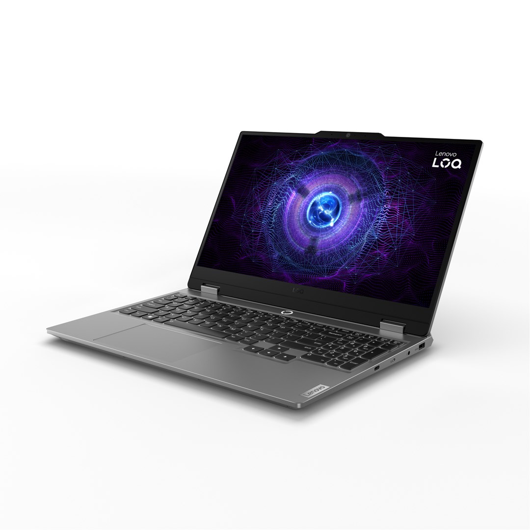 Laptop LENOVO LOQ 15IAX9 (15,6″ FHD IPS 300 nits 144 Hz AG, Intel Core i5-12450HX, 16GB DDR5-4800, 1TB SSD, GeForce RTX 4050 6GB, bez OS-a, int. tipkovnica, sivi)-2