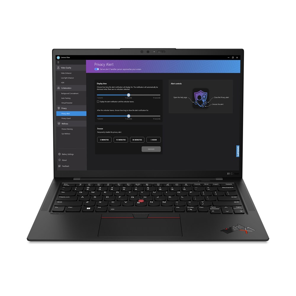 Laptop LENOVO ThinkPad X1 Carbon G11 (14" IPS, 1920 x 1200, Intel® Core™ i7-1355U, 32GB RAM, 1TB SSD, Intel Iris Xe Graphics, Win 11 Pro) crni-2