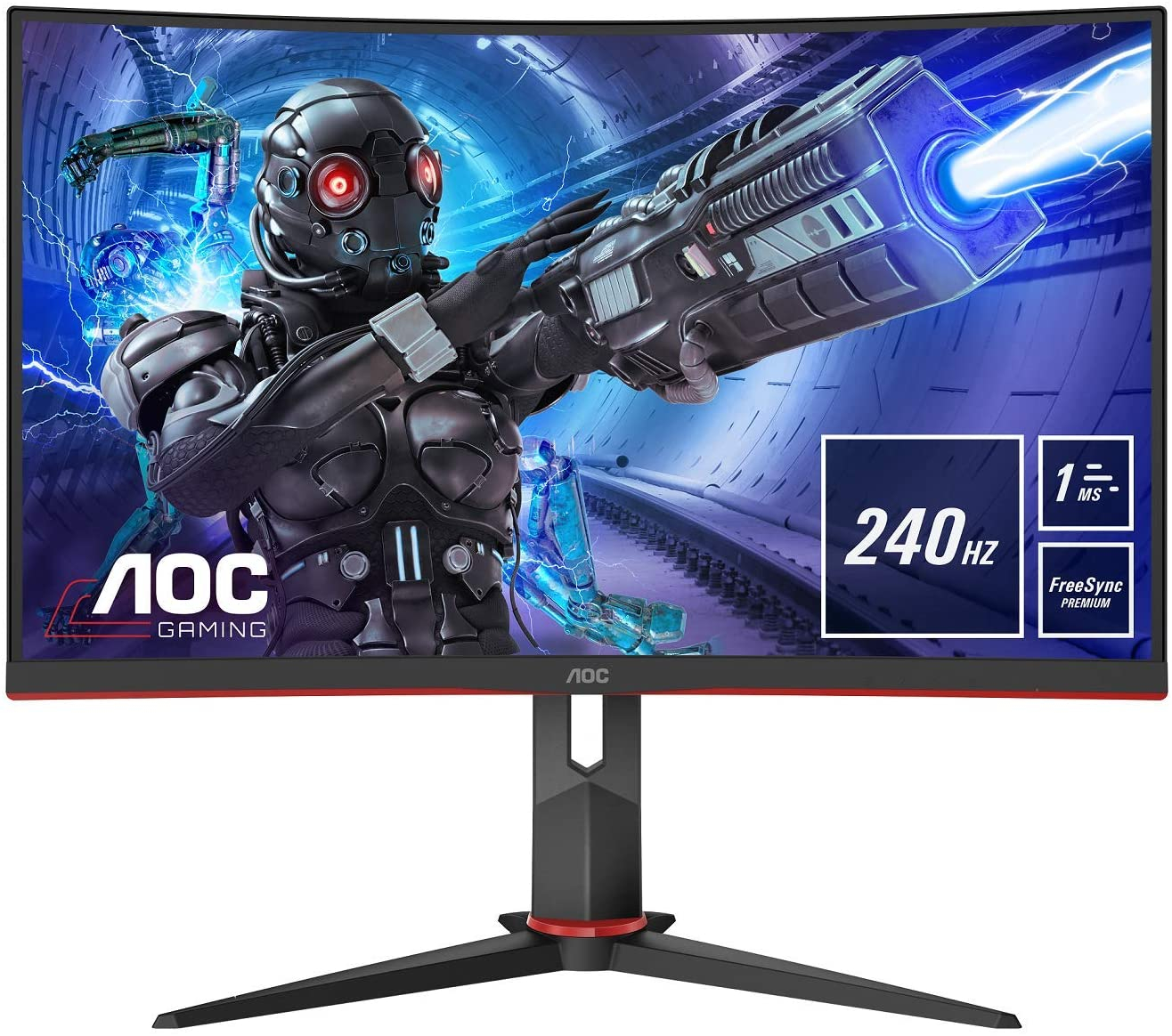 Gaming monitor AOC C32G2ZE 31.5" LED VA 240Hz, zakrivljeni