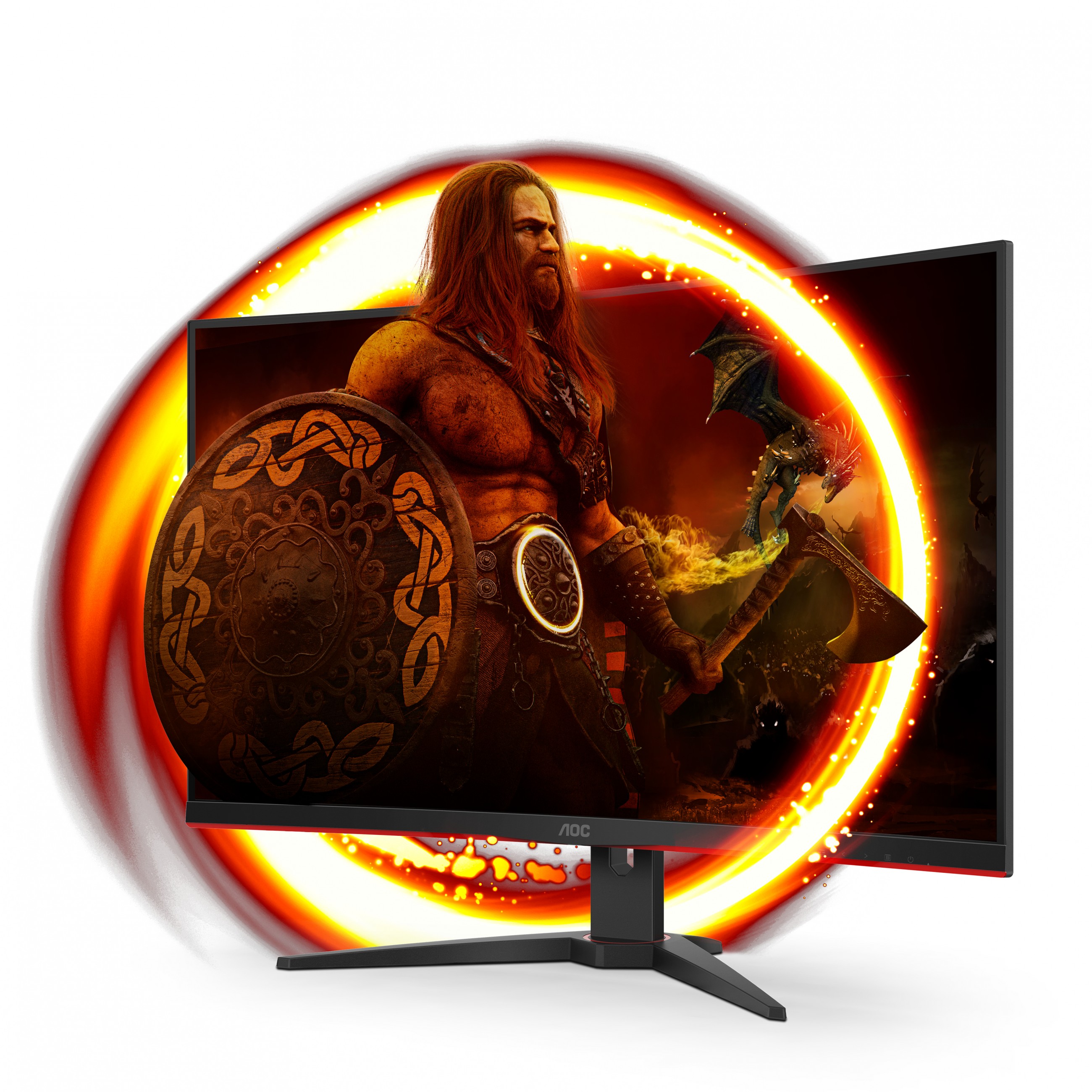 Gaming monitor AOC C32G2ZE 31.5" LED VA 240Hz, zakrivljeni-18