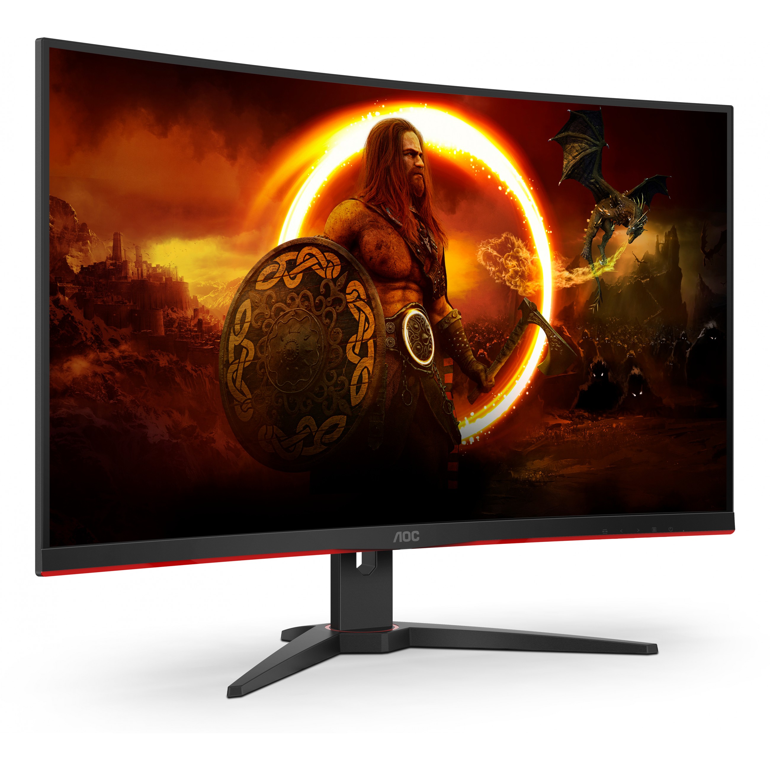 Gaming monitor AOC C32G2ZE 31.5" LED VA 240Hz, zakrivljeni-22