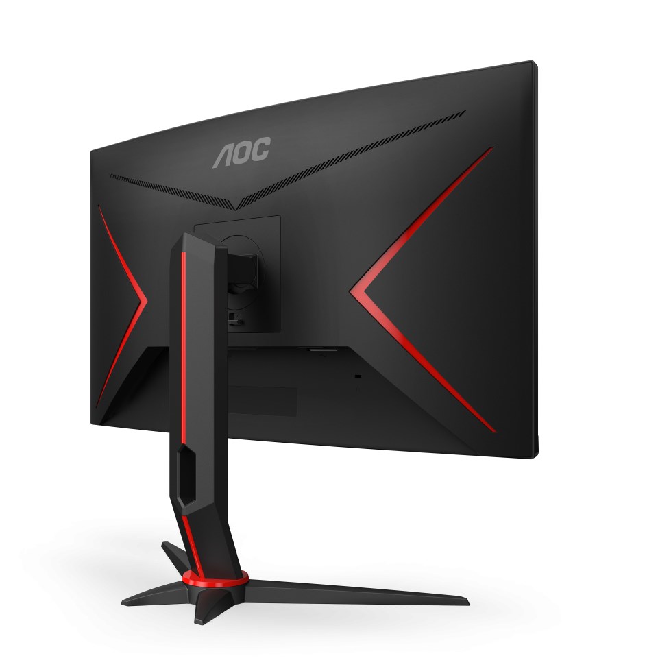 Gaming monitor AOC CQ27G2S/BK (27" VA, 165Hz, HDR10, 2560 x 1440 QHD, zakrivljeni crno, crveni)-3