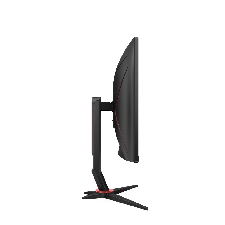 Gaming monitor AOC CQ27G2S/BK (27" VA, 165Hz, HDR10, 2560 x 1440 QHD, zakrivljeni crno, crveni)-7