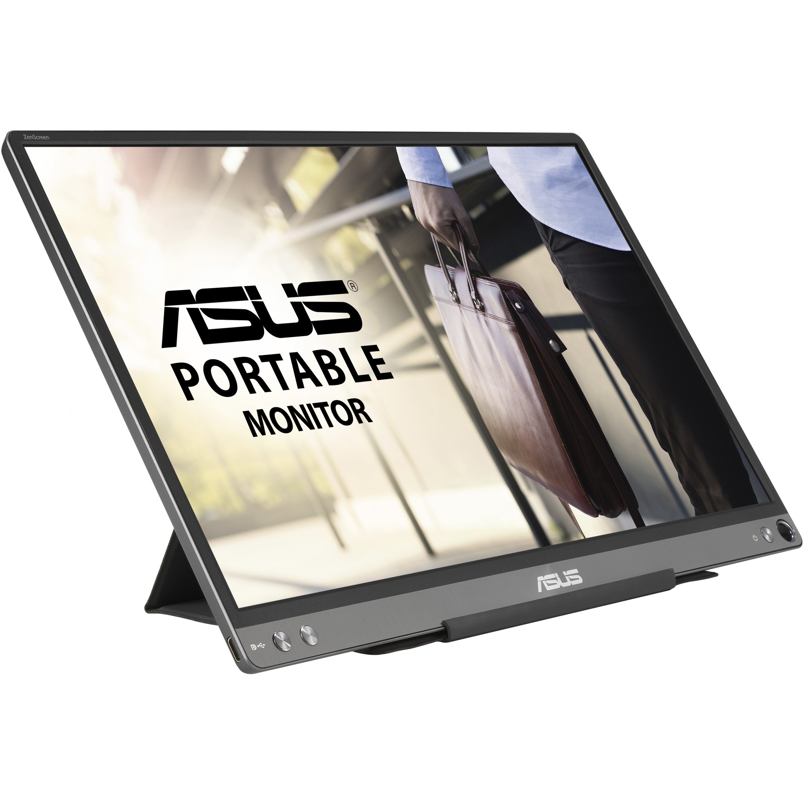 Prijenosni monitor ASUS ZENSCREEN MB16ACE (39.6 cm, 1920 x 1080 piksela, Full HD, siva boja)-3