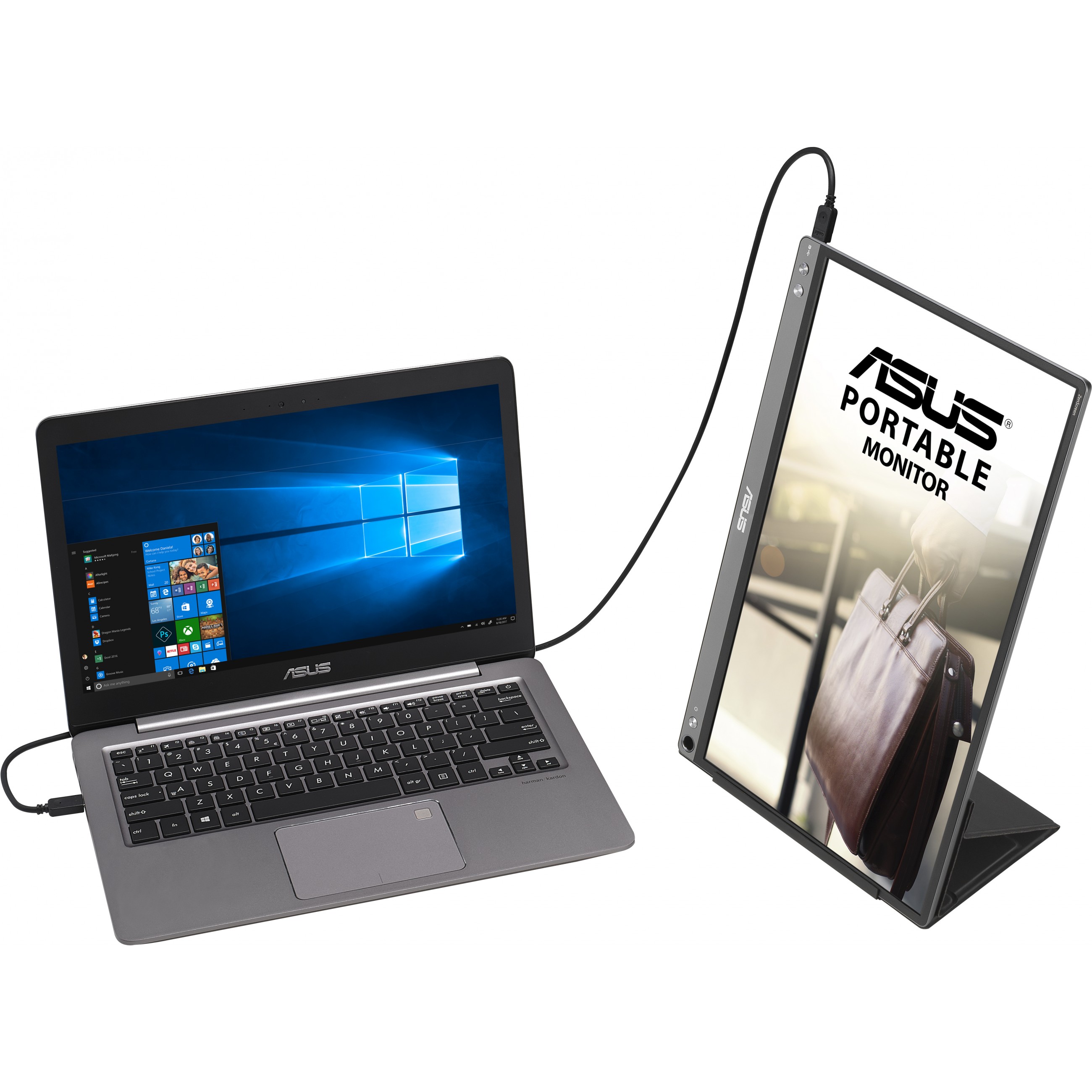 Prijenosni monitor ASUS ZENSCREEN MB16ACE (39.6 cm, 1920 x 1080 piksela, Full HD, siva boja)-6