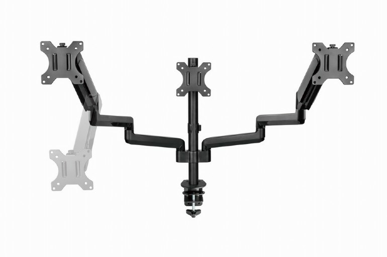 Gembird MA-DA3-01 Desk mounted adjustable mounting arm for 3 monitors (full-motion), 17”-27”, up to 7 kg-4