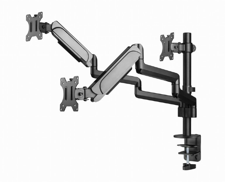 Gembird MA-DA3-01 Desk mounted adjustable mounting arm for 3 monitors (full-motion), 17”-27”, up to 7 kg-2