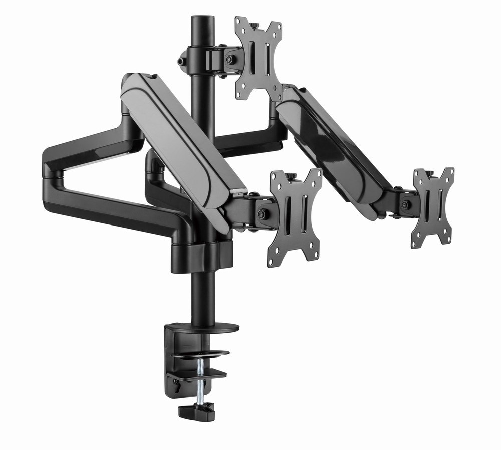 Gembird MA-DA3-01 Desk mounted adjustable mounting arm for 3 monitors (full-motion), 17”-27”, up to 7 kg-16