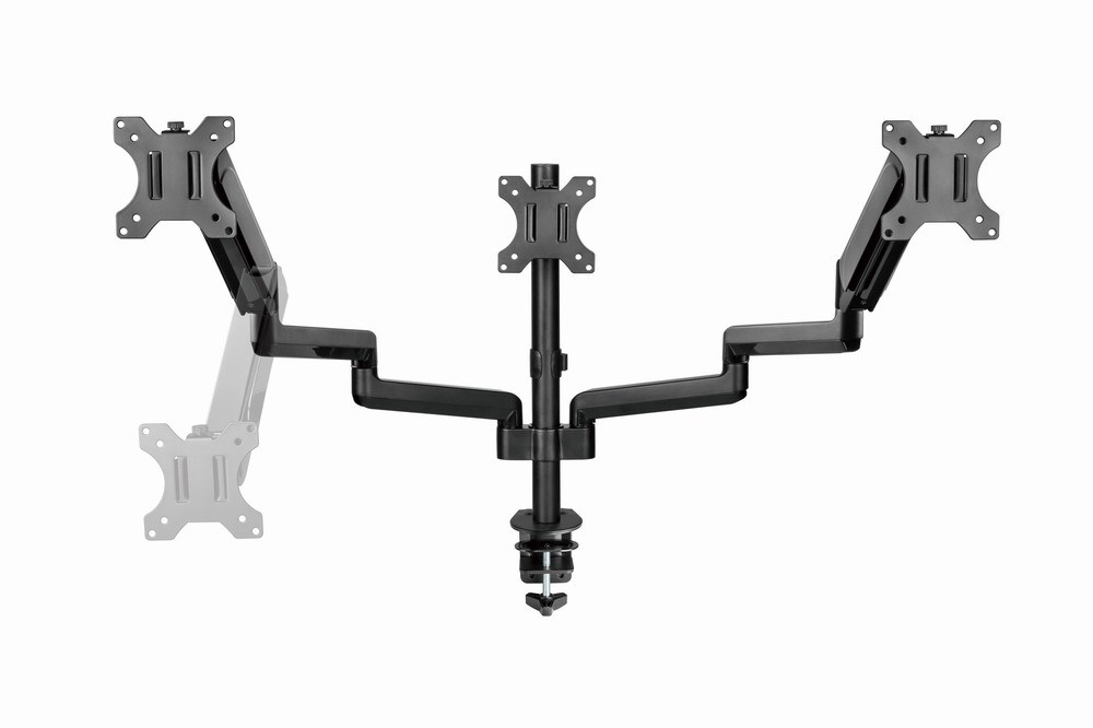 Gembird MA-DA3-01 Desk mounted adjustable mounting arm for 3 monitors (full-motion), 17”-27”, up to 7 kg-19