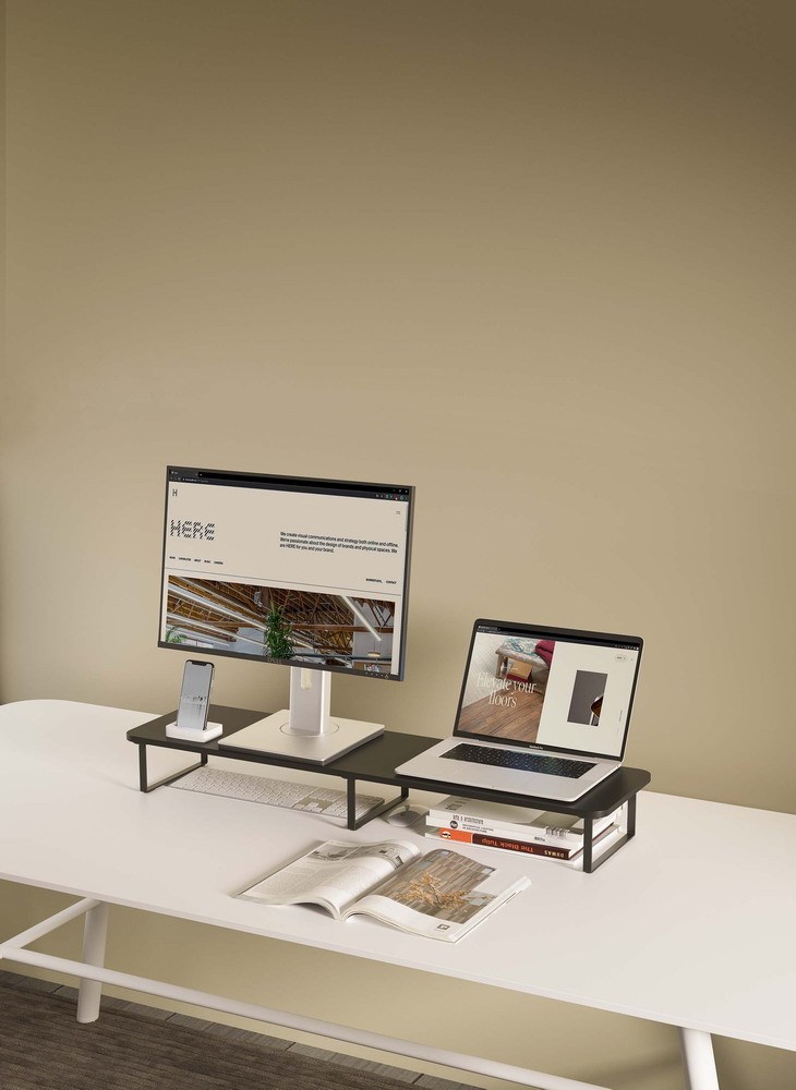 Stalak za dva monitora GEMBIRD MS-TABLE2-01 (stolni) crna-26