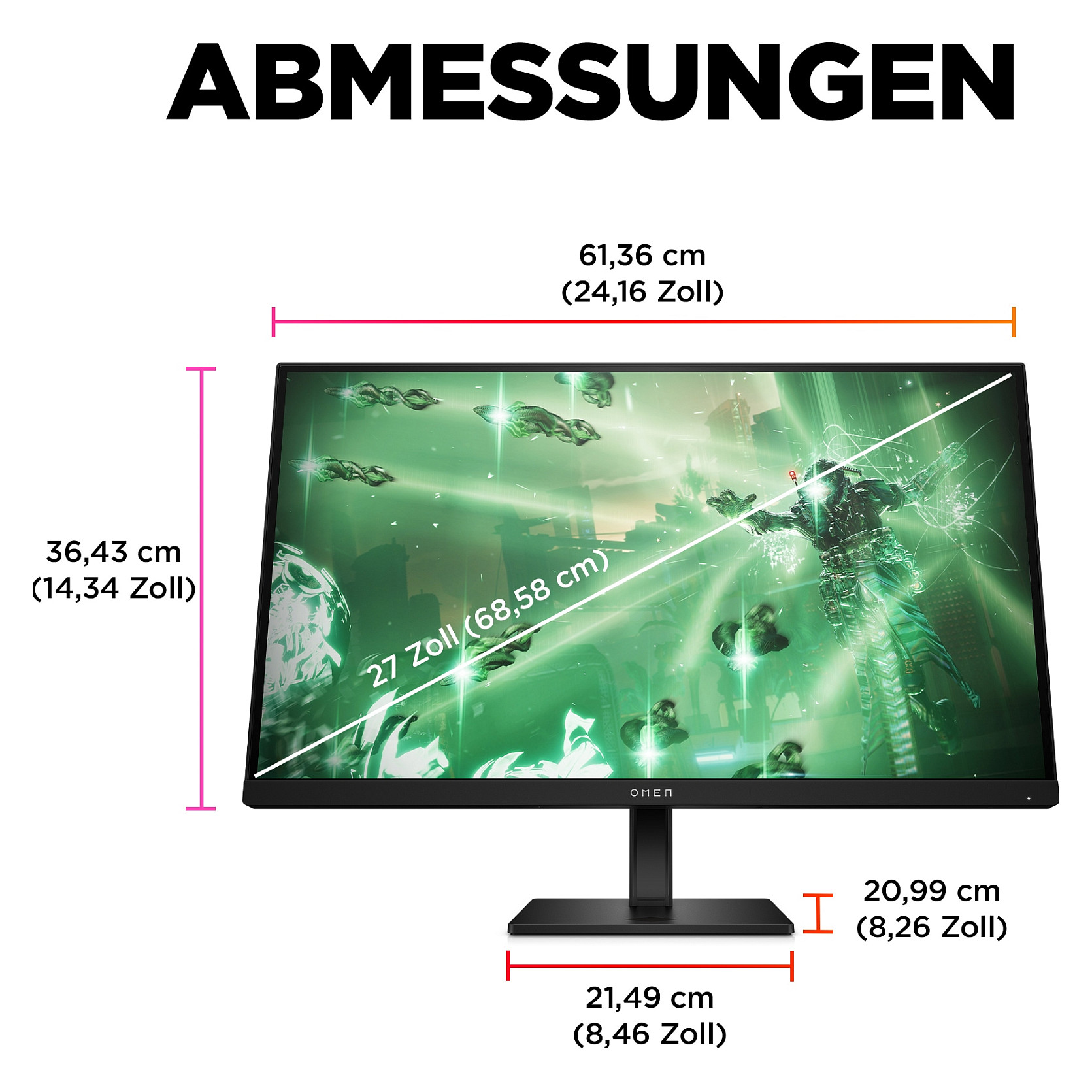 Monitor HP OMEN by HP 27q 780H4E9 (27" IPS, 165Hz, 2560 x 1440 QHD, gaming crni)-15