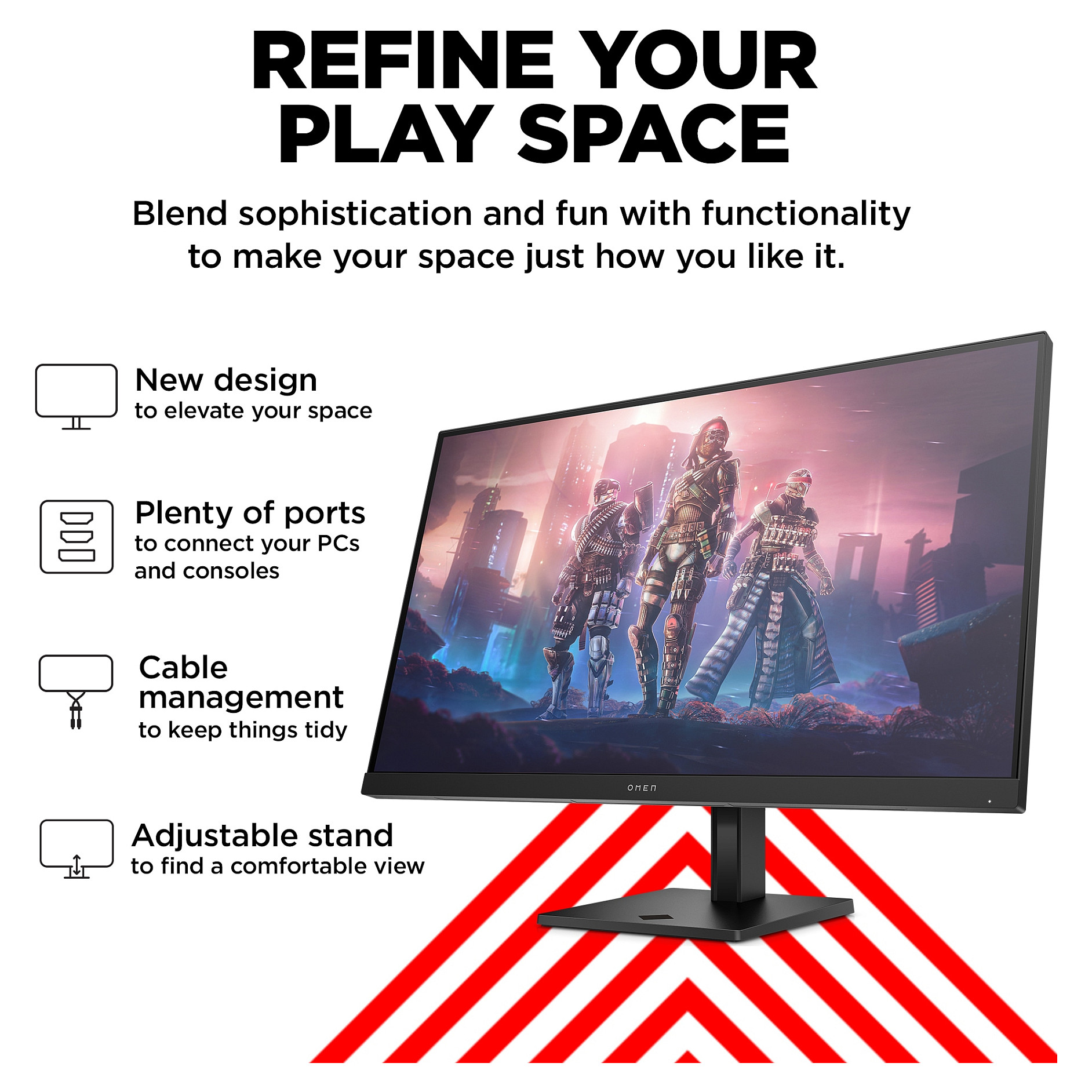 Monitor HP OMEN by HP 32q 780K0E9 (31.5" IPS, 165Hz, 2560 x 1440 QHD, gaming crni)-5