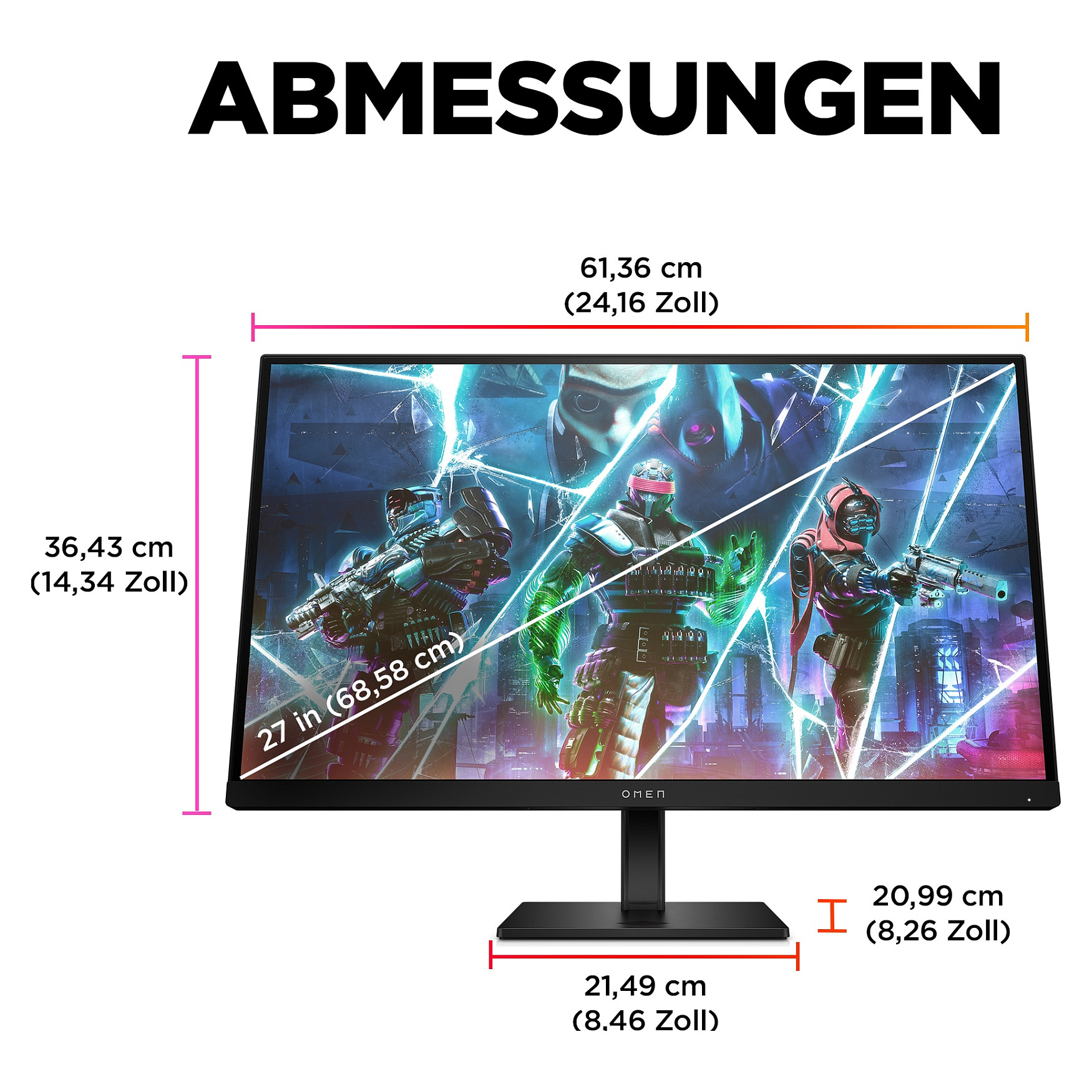 Monitor HP OMEN 27s (27" IPS, FHD, 240Hz) crni-14