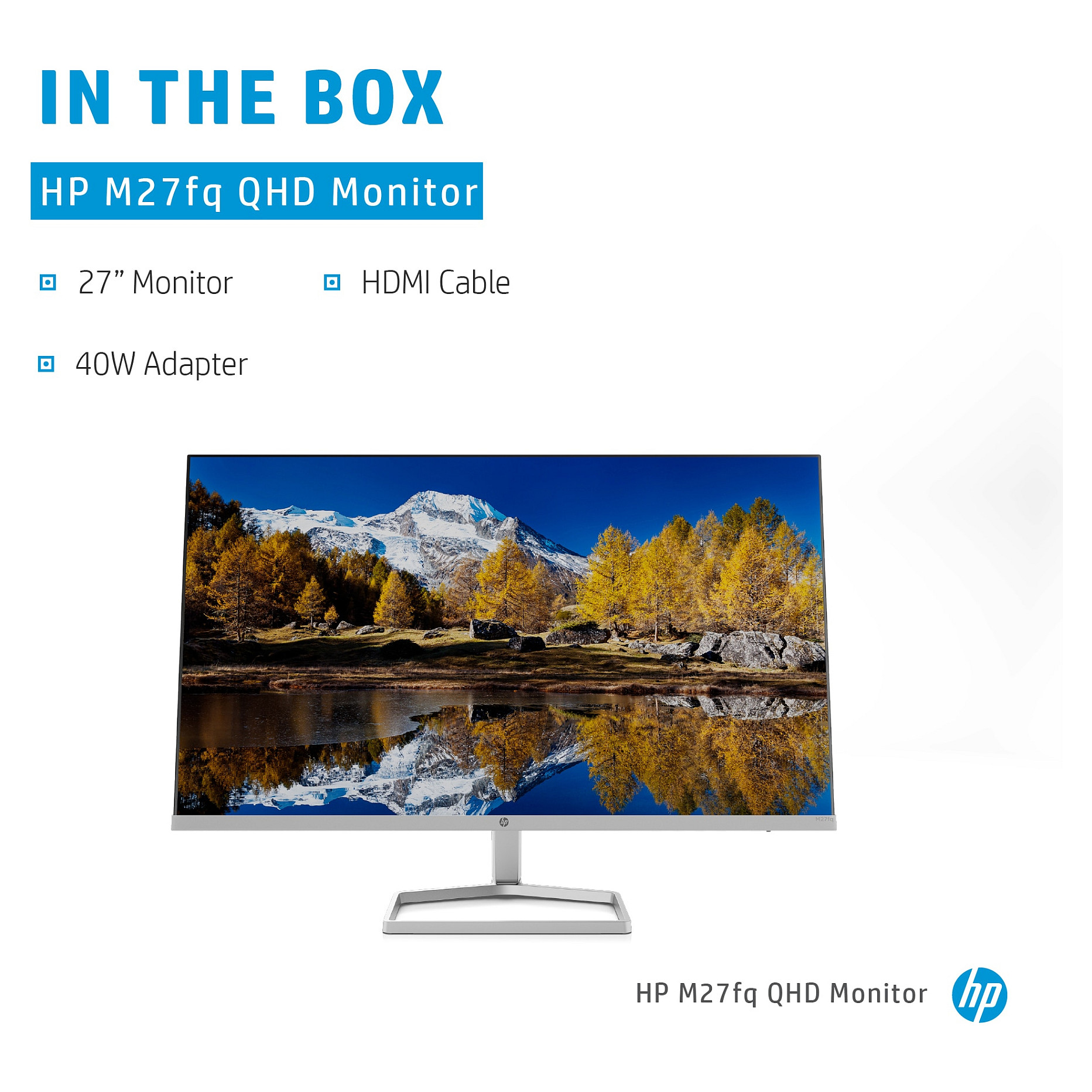 Monitor HP M27fq (27" IPS, QHD, 75Hz) srebrni-8