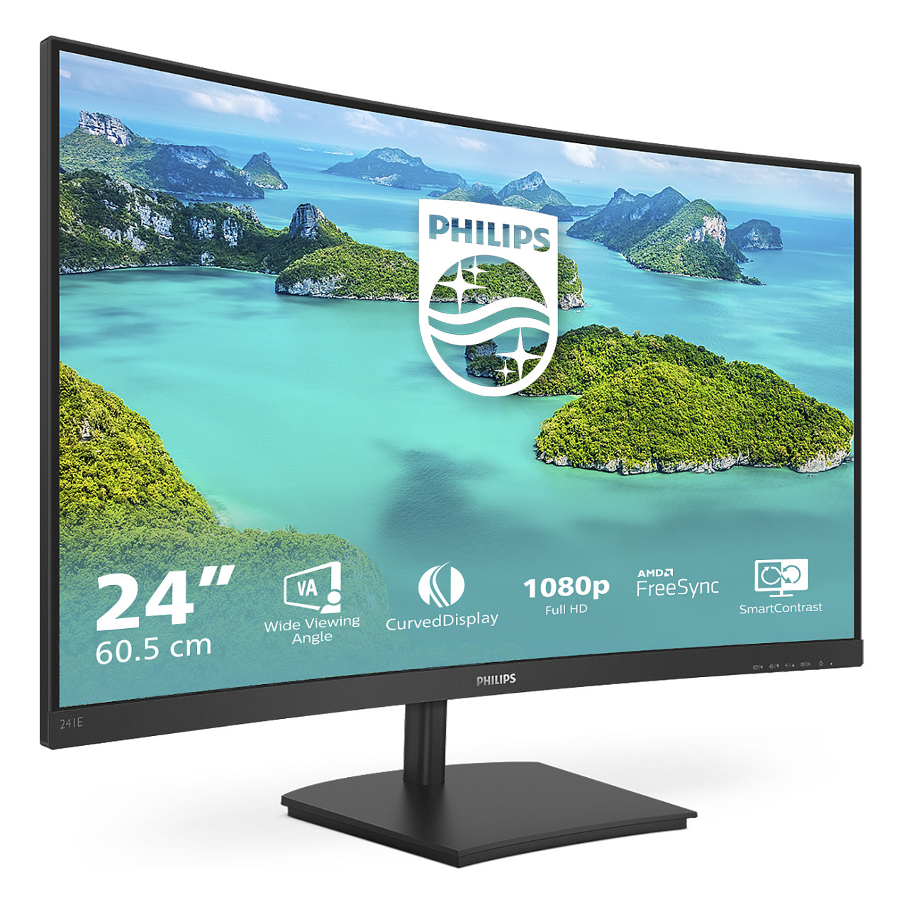 Monitor PHILIPS E Line 241E1SCA/00 (23,6" VA, FHD, 75Hz) crni-1