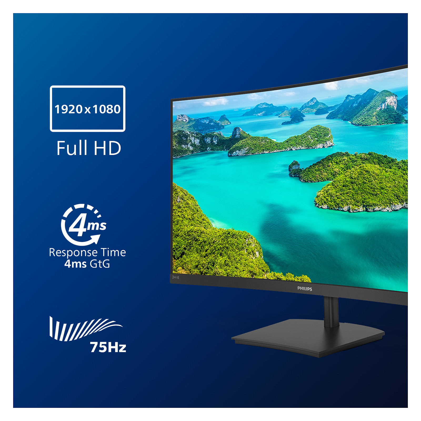 Monitor PHILIPS E Line 241E1SCA/00 (23,6" VA, FHD, 75Hz) crni-6