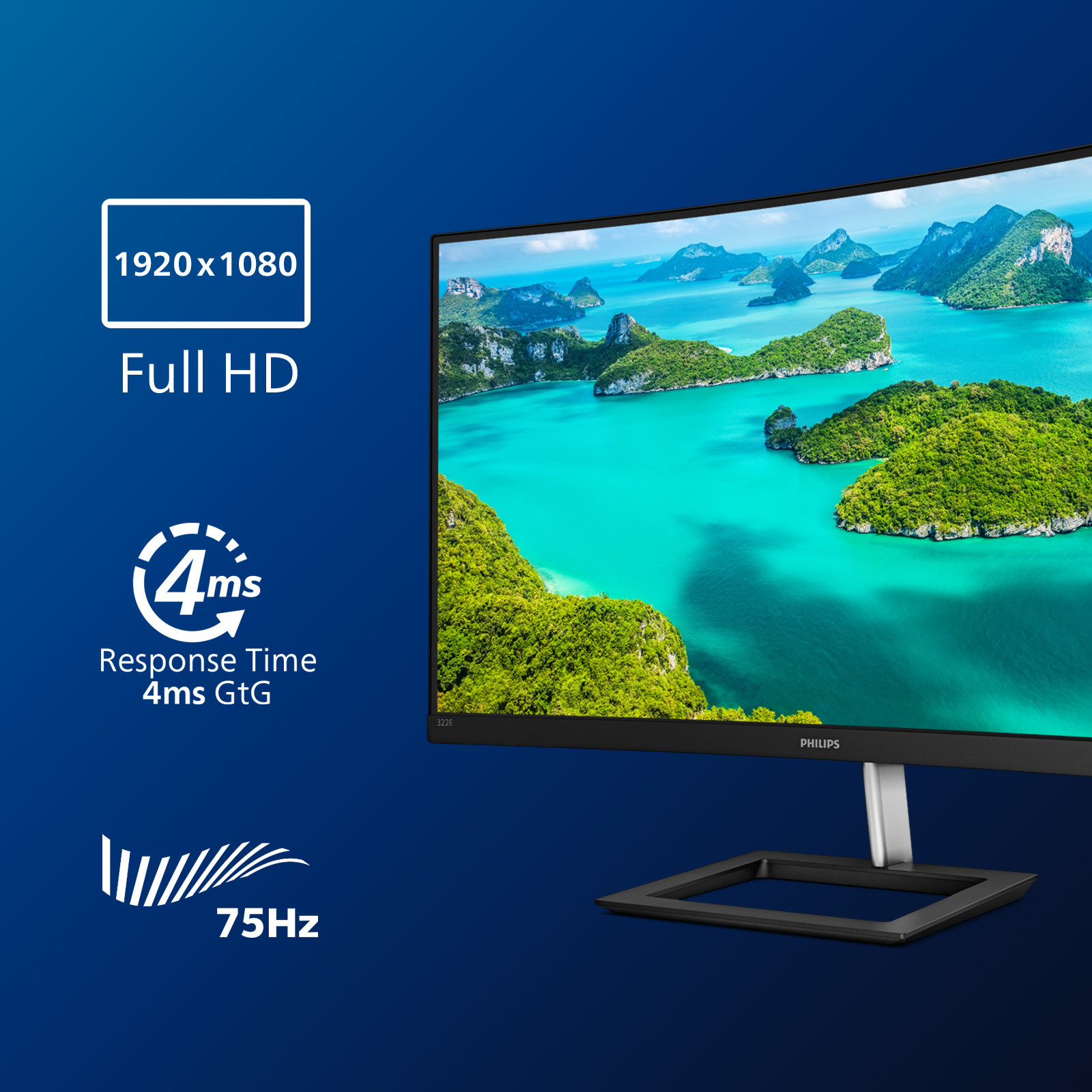 Monitor PHILIPS E Line 322E1C/00 (31,5" VA, FHD, 75Hz)-9