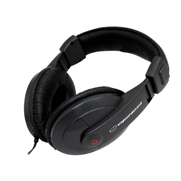 Slušalice s mikrofonom ESPERANZA EH120 s kabelom (crne)-0