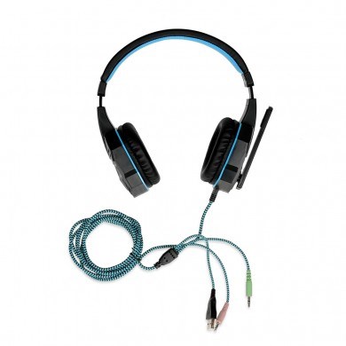 Gaming slušalice IBOX X8 (žične, on-ear) crno plave-1