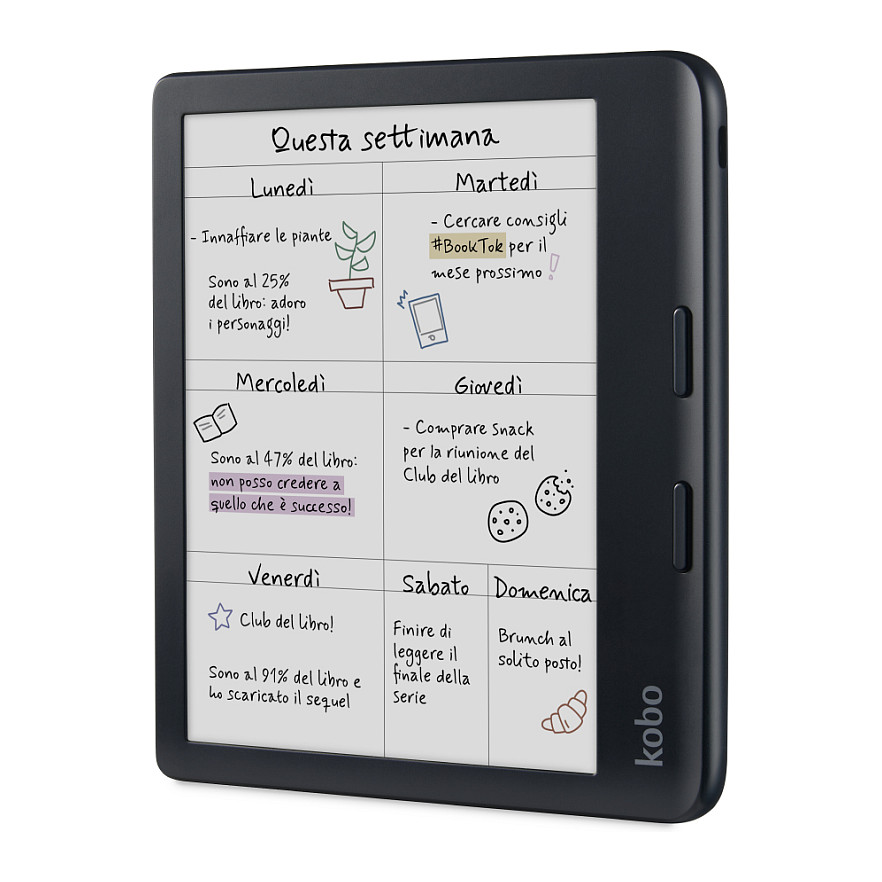 E-book čitač & Notes KOBO Rakuten Libra Colour (7" Touch, E Ink Kaleido, 32GB, WiFi, crni)-1