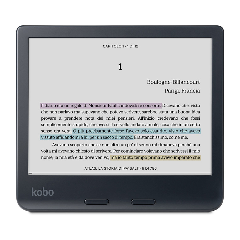 E-book čitač & Notes KOBO Rakuten Libra Colour (7" Touch, E Ink Kaleido, 32GB, WiFi, crni)-2